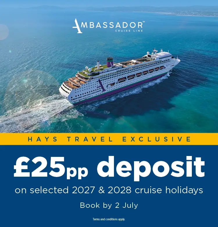 Ambassador Exclusive £25pp Deposit