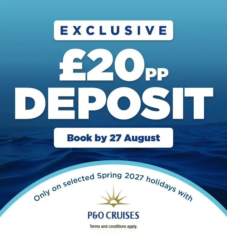 P&O £20pp deposit