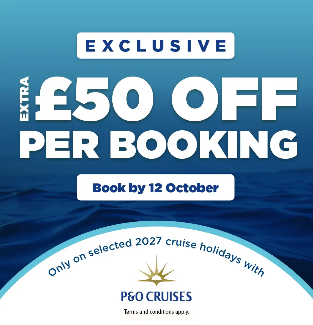 P&O Exclusive Extra £50 off per booking