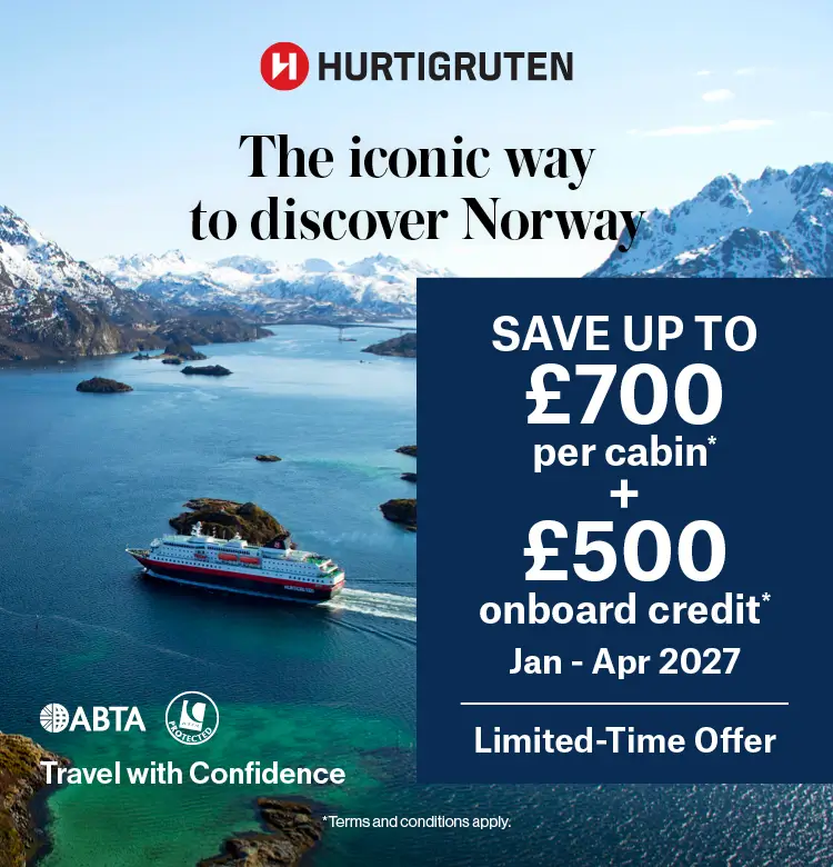 Hurtigruten Save up to £700 per cabin