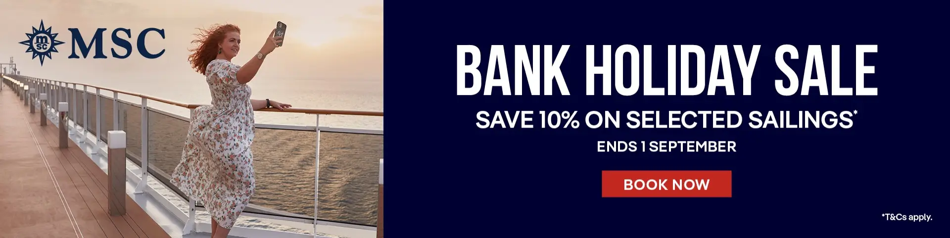 MSC Bank holiday sale
