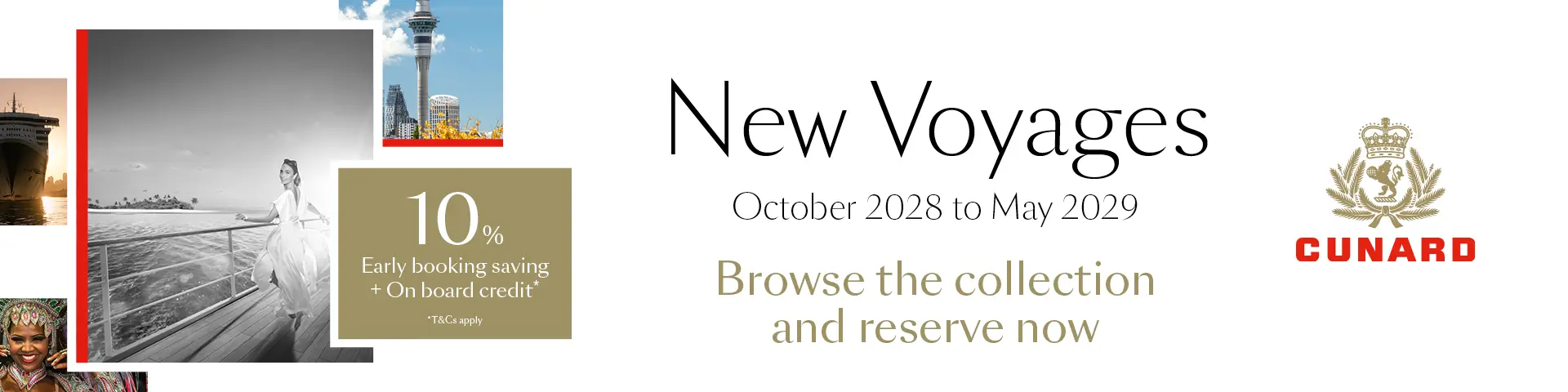 Cunard New Voyages October 2028