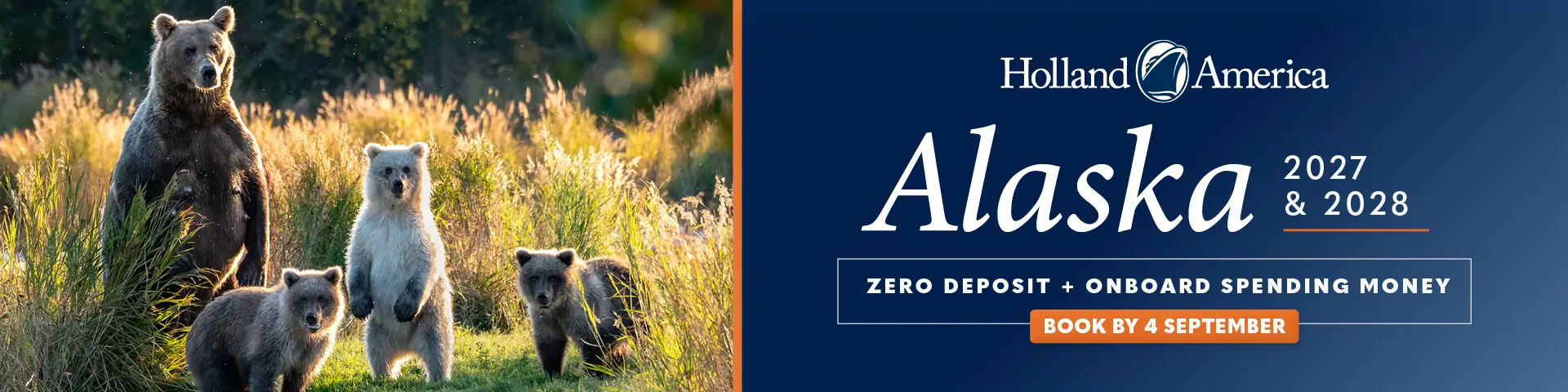 Holland America no deposit cruises