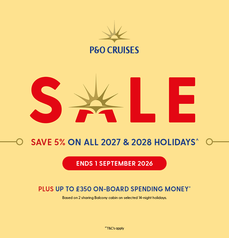 P&O bank holiday sale