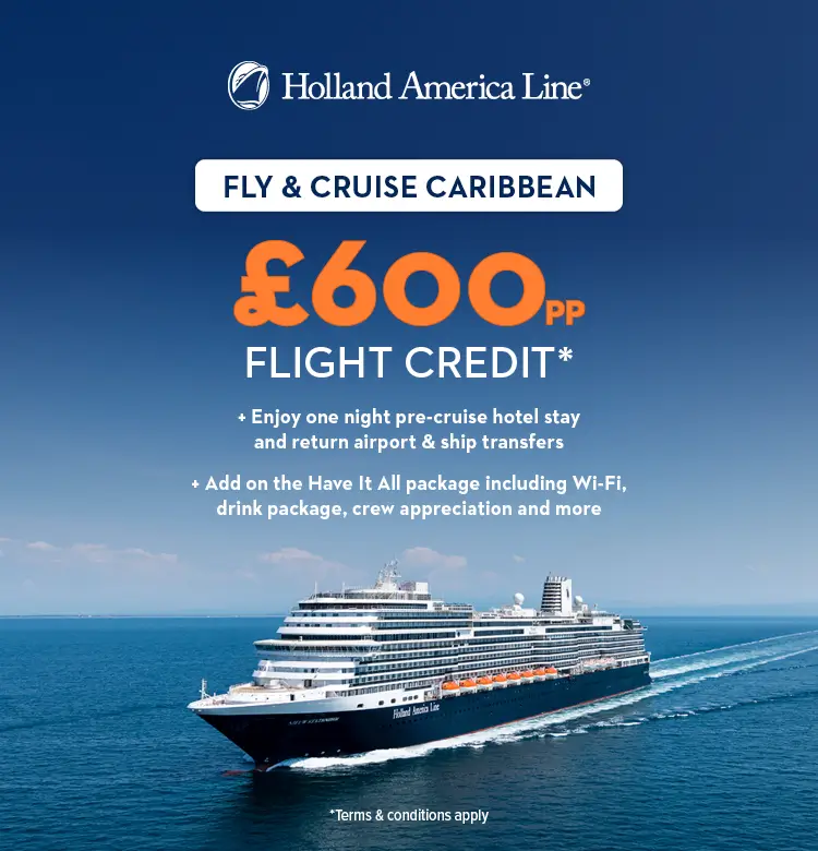 Holland America Fly Credit - June