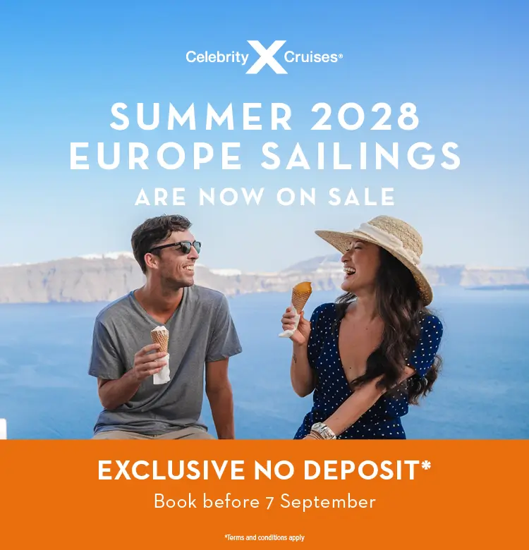 Celebrity Summer 2028 Europe Sailings on sale now