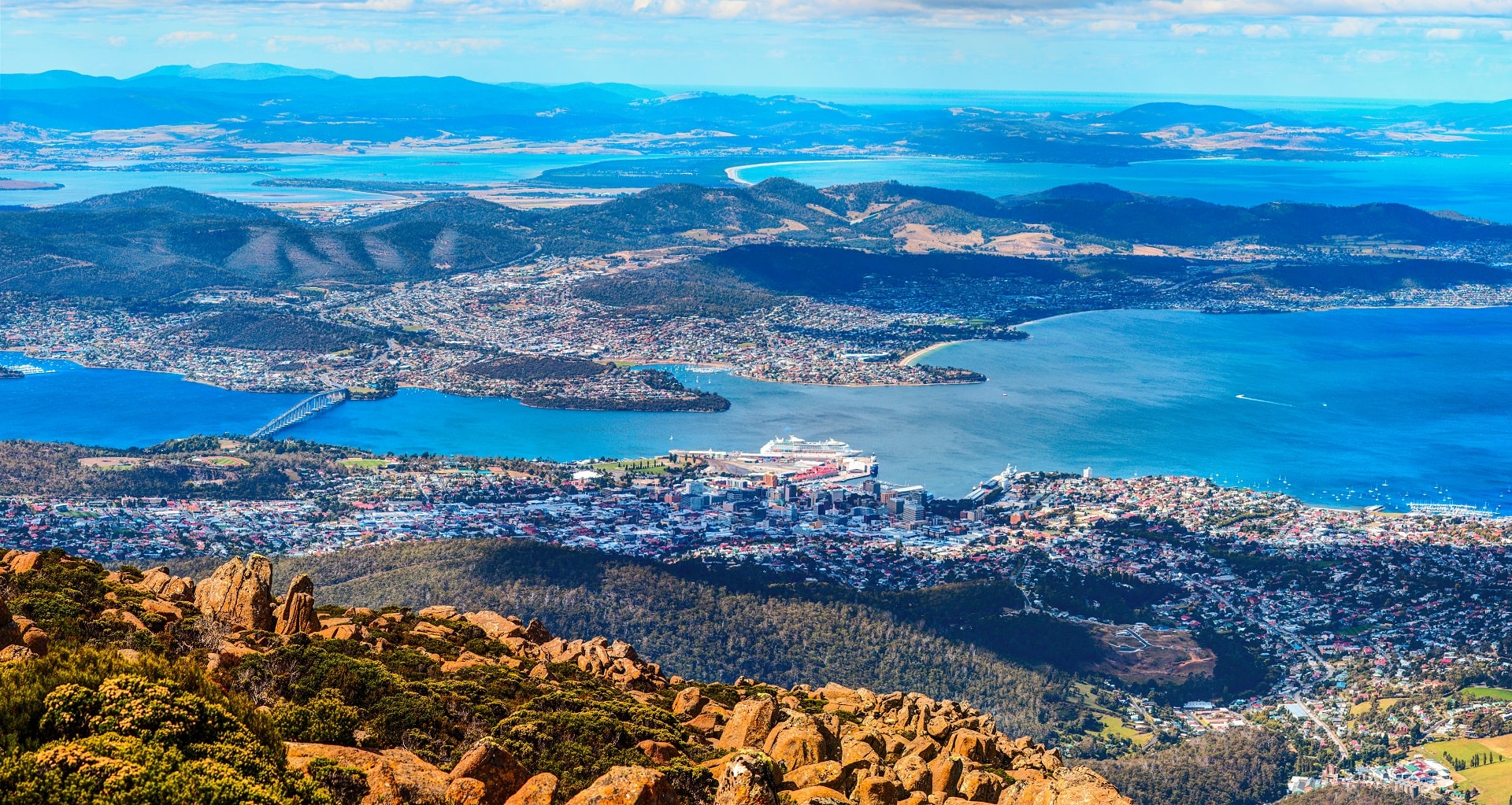 Hobart-Tasmania-Aerial